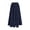 Dark Blue, variant on Maxi Skirts Cotton Linen Bohe Beach Flowy Long Skirt A-Line Elastic High Waist High Waisted Ruffle Tiered Summer Outfit