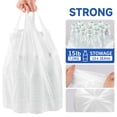 thumbnail image 4 of Small Trash Bags with Handles (1.2/2/2.6/3/4/5/6/8/13 Gallon) - Ocean Plastic Upcycling - Plastic Garbage Bags, Can Bin & Waste Basket Liner for Kitchen, Bathroom, Office and Pets, 4 of 7