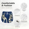 thumbnail image 4 of Bixox Women's Disco party Astronaut Dancing pattern 2 in 1 Running Shorts - Lightweight Athletic Workout Gym Yoga Shorts Liner with Pockets - XX-Large, 4 of 7