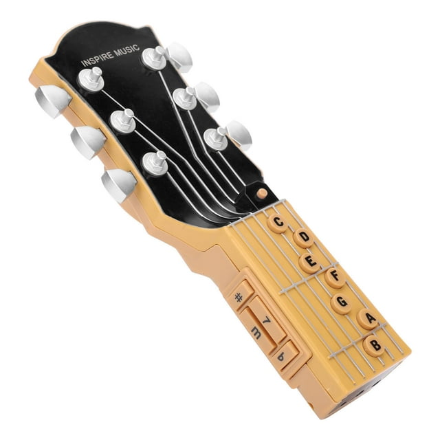 Ymiko Guitare de Simulation Accessoires d'Instrument de Musique, Simulation d'Induction Infrarouge de Guitare Aérienne 7 Accords Jouet Portable Accessoires d'Instrument de Musique