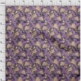 thumbnail image 4 of oneOone Velvet Grayish Purple Fabric Tropical Sewing Craft Projects Fabric Prints By Yard 58 Inch Wide, 4 of 4