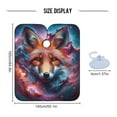 thumbnail image 4 of JSTEL Fox Head Galaxy Waterproof Barber Cape for Men Women Beard Shaving Bib Apron Professional Hair Cutting Cloth, 65 x 55 inch, 4 of 6