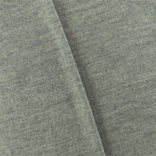 Cloud Grey Wool Twill Knit Jersey, Fabric By the Yard