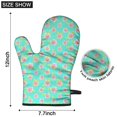 thumbnail image 6 of Pioneer Flower Floral Print Pattern Oven Mitt 2-Pack Set, Heat Resistant Kitchen Gloves, 7.7" X 12", 6 of 6