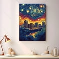 thumbnail image 2 of Springdales Travel Starry Night Canvas Print, Arkansas Canvas Wall art, Springdales Map Canvas, Arkansas Travel Art Picture Print -96AZ1293, 2 of 2