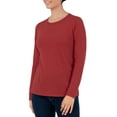thumbnail image 5 of Time And Tru Women's Long Sleeve Crew Tee, 5 of 5