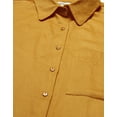 thumbnail image 5 of Moomaya Solid Cotton Satin Slub Shirt, Over-Sized Long Sleeves Drop Shoulder Buttoned Down Shirt, 5 of 8