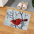 thumbnail image 2 of Wolf Latch Hook Rug Sewing Craft Festival Punch Handmade Crochet Carpet Rug 60x40cm Craft Set for Adults Red Bird, 2 of 8