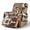 Beige-Leopard Print, variant on SCRAWLGOD Beach Pineapple Starfish Print Recliner Chair Cover Non Slip Washable Furniture Protector Breathable Recliner Slipcover with Pocket