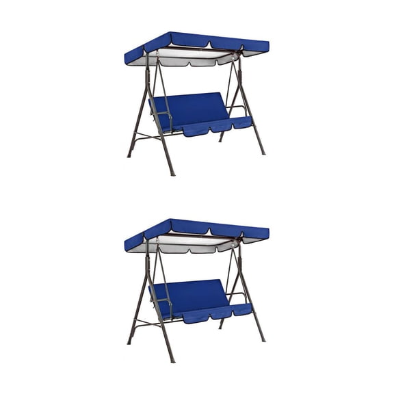 Injueey Cubierta de asiento para silla columpio, toldo impermeable para sombra de sol, Patio, jardín, Patio trasero, césped, hamaca, Type1 NO1