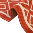 thumbnail image 4 of Unique Loom Outdoor Trellis Collection Area Rug - Kafes (5' 3" x 8' Rectangle Rust Red/Ivory), 4 of 8