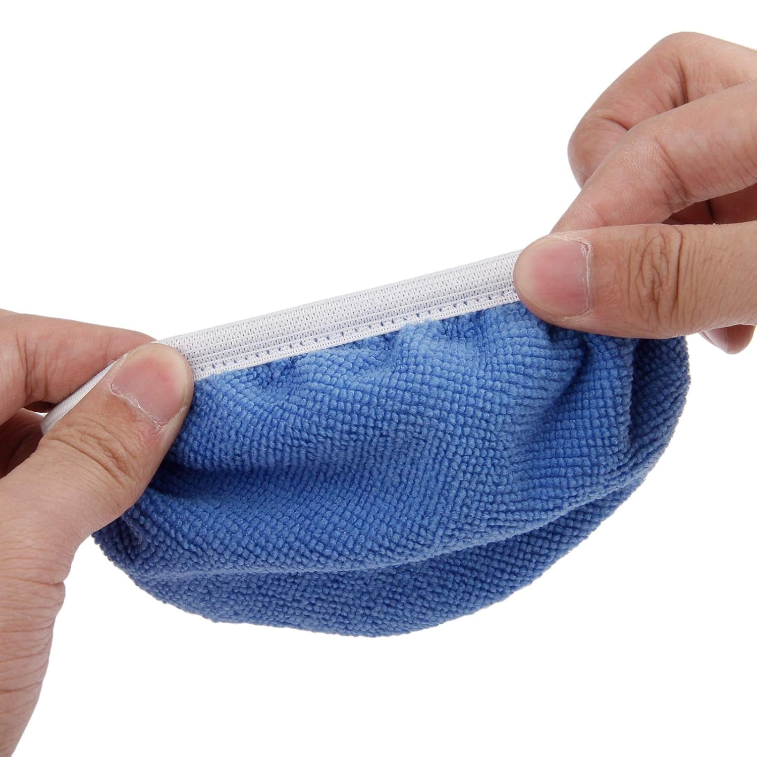 5-piece car buffer cover, chamois cover pads blue 9-10 inch waxing cover set, suitable for buffer polisher polishing waxing coverage