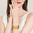 thumbnail image 7 of DESIGNICE 10Pcs Gold Bangles for Women Flexible Stacking Bracelets Electroplating Bangles for Women Gold, 7 of 7