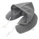 thumbnail image 1 of Almohada cervical con capucha gris, el mejor soporte para el cuello para viajes y oficina, cómodo cojín de descanso en forma de U para mayor comodidad en movimiento, 1 of 8