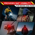 thumbnail image 4 of Luz de Bicicleta Recargable, Resistente Al Agua, para Ciclismo Nocturno, Seguridad, Luz Delantera y Trasera., 4 of 5