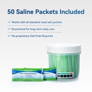 Nascool Nasal Irrigation System with 50 Salt Packets, Sinus Rinse Machine for Nasal Symptoms
