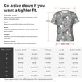 thumbnail image 4 of Naloa Cute Dog And Flowers Men's T-Shirt Sport T-shirt Men's Basic Tee Casual Men's Shirt, Round Neck, Short Sleeves - X-Large, 4 of 5