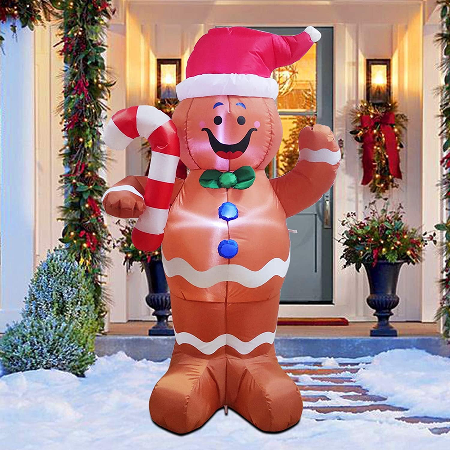 Outdoor 5 Foot Christmas Inflatable Decoration Snowman Xmas Lighted Yard Lawn 