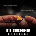 thumbnail image 6 of 6th Sense – Clobber Minnow – Soft Plastic Crappie Bait, Thick Profile Finesse Minnow (12/pk), 6 of 8