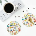 thumbnail image 5 of Balery 4 Pcs Summer Animalleather Coasters Set, Drink Table Cup Coasters For Living Room Kitchen Coffee Decor, 5 of 9