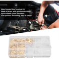 thumbnail image 4 of Brass Male Female Butt Connectors with Nylon Sleeve, Crimp Terminals for Wires, 100-Piece Kit, 4 of 5