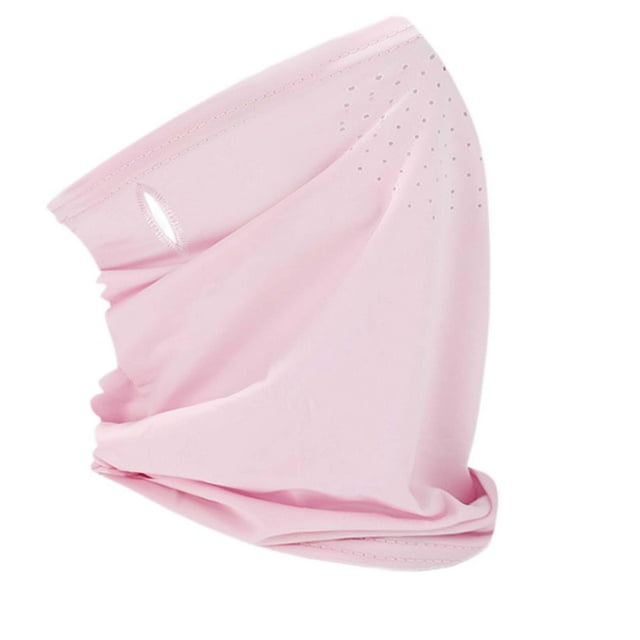 Mascarilla facial protectora solar para ciclismo de verano Rosa