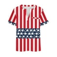 thumbnail image 4 of fatyb Independence Day Tops for Women V Neck Short Sleeve T-Shirts Women's 4th of July Plus Size Shirts, 4 of 5