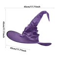 thumbnail image 1 of Sombrero de bruja fruncido grande para mujer, sombrero de bruja en ángulo, sombrero de mago, accesorio de disfraz Popular, 1 of 4