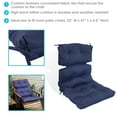 thumbnail image 3 of Sunnydaze 23" x 47" Blue Tufted High Back Chair Cushion, 3 of 7