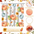thumbnail image 2 of Fall Shower Curtain, Thanksgiving Shower Curtains for Bathroom with Pumpkin & Maple Leaf, Autumn Shower Curtain with 12 Hooks, Fall Bathroom Thanksgiving Decor & Gifts, 2 of 6