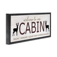 thumbnail image 3 of Stupell Industries Leave Worries Behind Cabin Black Framed Floater Canvas Wall Art, design by Seven Trees Design, 3 of 9