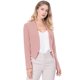 thumbnail image 1 of Chaqueta Corta Casual de Negocios Allegra K sin cuello para Mujer Rosa S, 1 of 6