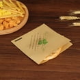 thumbnail image 2 of 500Pcs Kraft Paper Shredded Cake Fried Food Packaging Bags Oil-proof Food Containers, 2 of 9