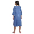 thumbnail image 4 of Moomaya Cotton Sleepwear For Ladies Printed Round Neck Button Placket Nightdress, 4 of 6
