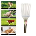 thumbnail image 2 of ColoMX 2 uds rastrillos de lana peines para el pelo de mascotas peines de acero resistentes cepillos de lana portátiles, 2 of 7