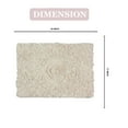 thumbnail image 2 of Home Weavers Bell Flower Collection Bath Rug, 100% Cotton Tufted, Soft & Absorbent, Non-Slip, 17"x24" Rectangle, Ivory, 2 of 9