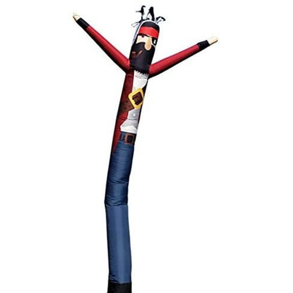 Pirate 20 Foot Tall Inflatable Tube Man Air Powered Dancing Puppet Guy for Outdoor Advertising, Replacement Dancer Only, Pirates Treasure Theme