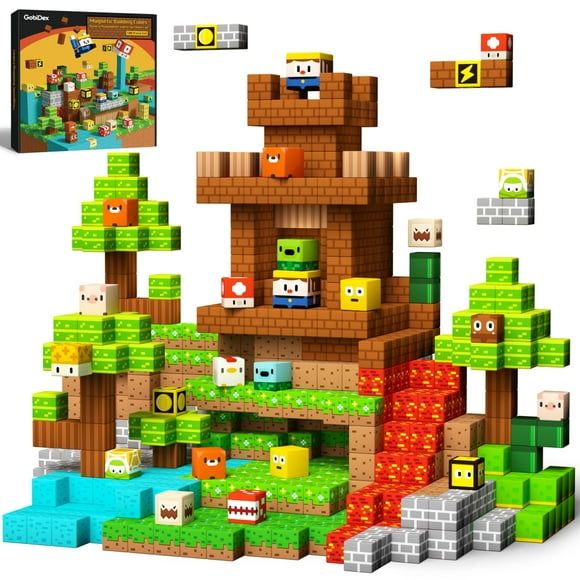 Bloques de construcción magnéticos GoBidex MagWonder 100PCS Kids 3+