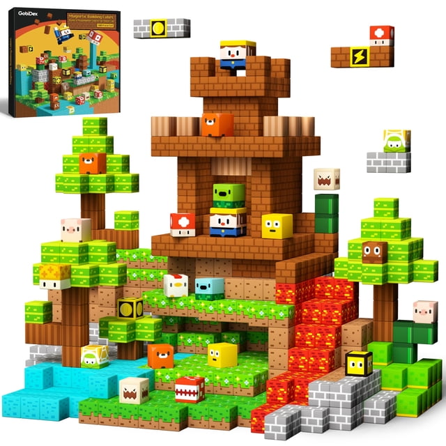 Bloques de construcción magnéticos GoBidex MagWonder 100PCS Kids 3+