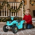 thumbnail image 6 of CIPACHO 6V Kids Electric ATV, 4 Wheels Ride-On Toy, ATV for Kids Ages 4-8, Excellent Gifts for Christmas and New Year, Blue, 6 of 7