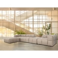 thumbnail image 3 of Tuscono Leather Beige 3-Seater Modular Sofa, 3 of 4