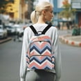 thumbnail image 7 of FORMRS Mini Backpack Purse for Women Travel Daypack Casual Shoulder Bag, White Geometric, 7 of 7