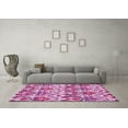 thumbnail image 3 of Ahgly Company Indoor Rectangle Abstract Pink Modern Area Rugs, 2' x 4', 3 of 4