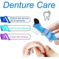 thumbnail image 3 of Colorful Denture Bath Case with Brush, Denture Cup Soaking Holder False Teeth Container Mouth Guard Storage Case Cleaning with Lid Waterproof, 3 of 7