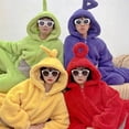 thumbnail image 1 of Unisex Teletubbies Costumes Disi Onesies Lala Cosplay Pajamas Adult Pyjamas Animal Sleepwear Jumpsuit, 1 of 5