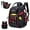 Red, variant on 52 Pockets Tool Bag Backpack for Men Tool Backpack Heavy Duty Storage Organization Tool Bags Heavy Duty with Waterproof Molded Base for Electrician Repairman Industrial & Construction Work Black