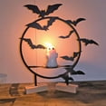 thumbnail image 4 of JOGZMZ Halloween Candle Holders Table Decorations Bats Candle Holders Iron Halloween Decoration, 4 of 4