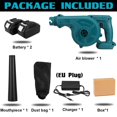 thumbnail image 2 of Garden Cordless Blower Vacuum Clean 2000W Air Blower For Dust Blowing Dust Computer Collector Hand Operat Power Tool ,Long Lasting, 2 of 7
