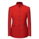thumbnail image 3 of Traje Tang de talla grande 6XL-M para hombre, traje de cuello alto de estilo chino, traje de novio, diseño de moda de boda, Blazer ajustado, pantalones, esmoquin, 2 piezas, 3 of 5