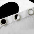 thumbnail image 4 of Homewish Contemporary Art Boho Blackout Curtains Set of 2 (52x84 Each),Geometric Striped Square Window Curtains,White Black Curtains and Drapes For Boys Teens,Breathable Home Decor, 4 of 6